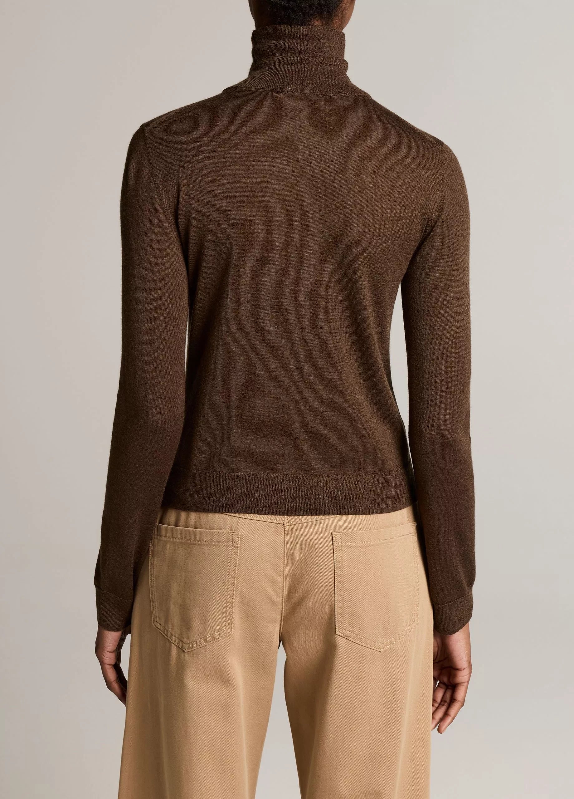 Cashmere-Silk Slim Turtleneck Sweater