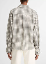 Load image into Gallery viewer, Gingham Cropped Button-Front Shirt