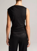 Load image into Gallery viewer, Pima Cotton Draped Sleeveless Top
