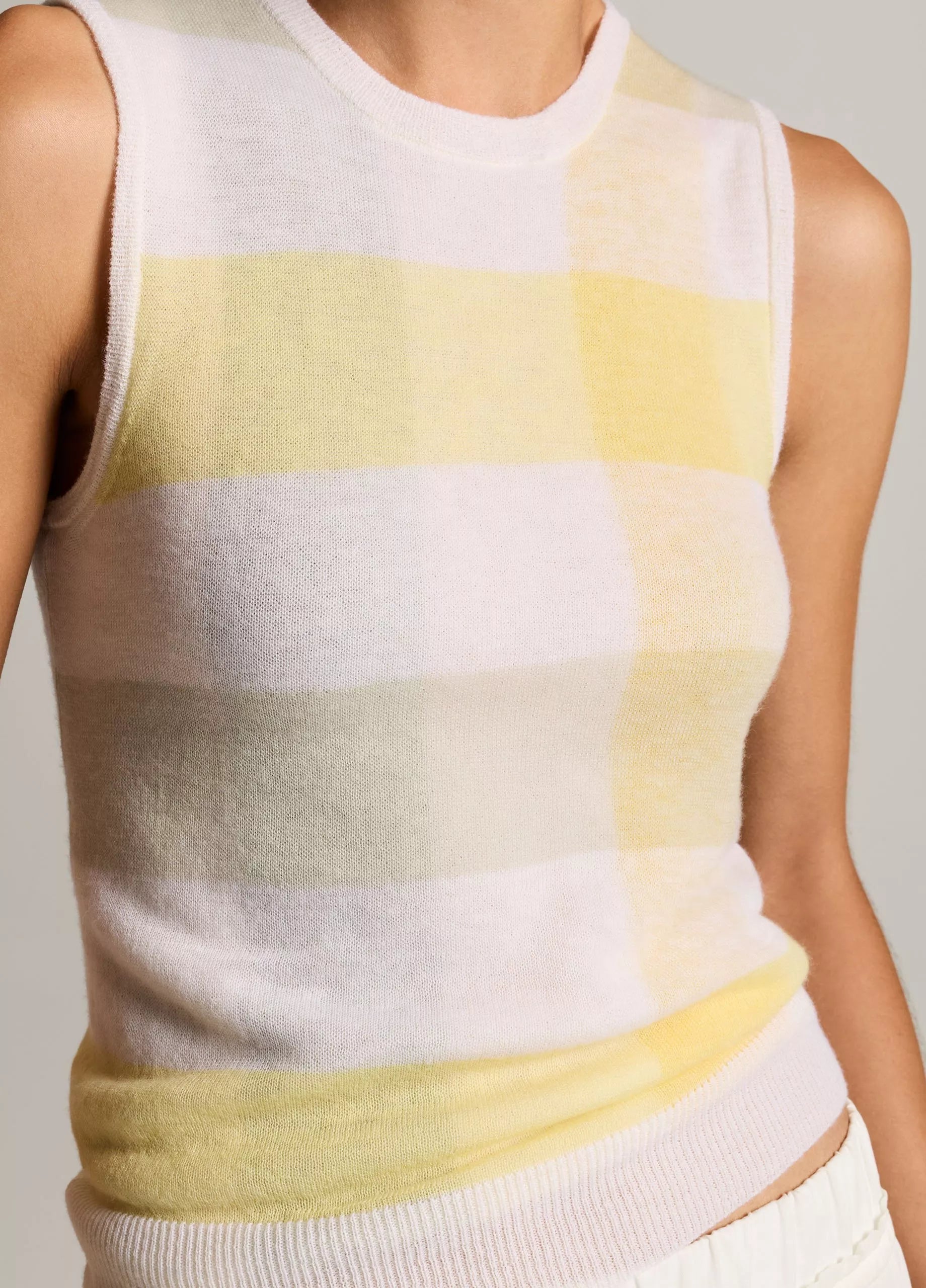 Shadow Plaid Wool Shell