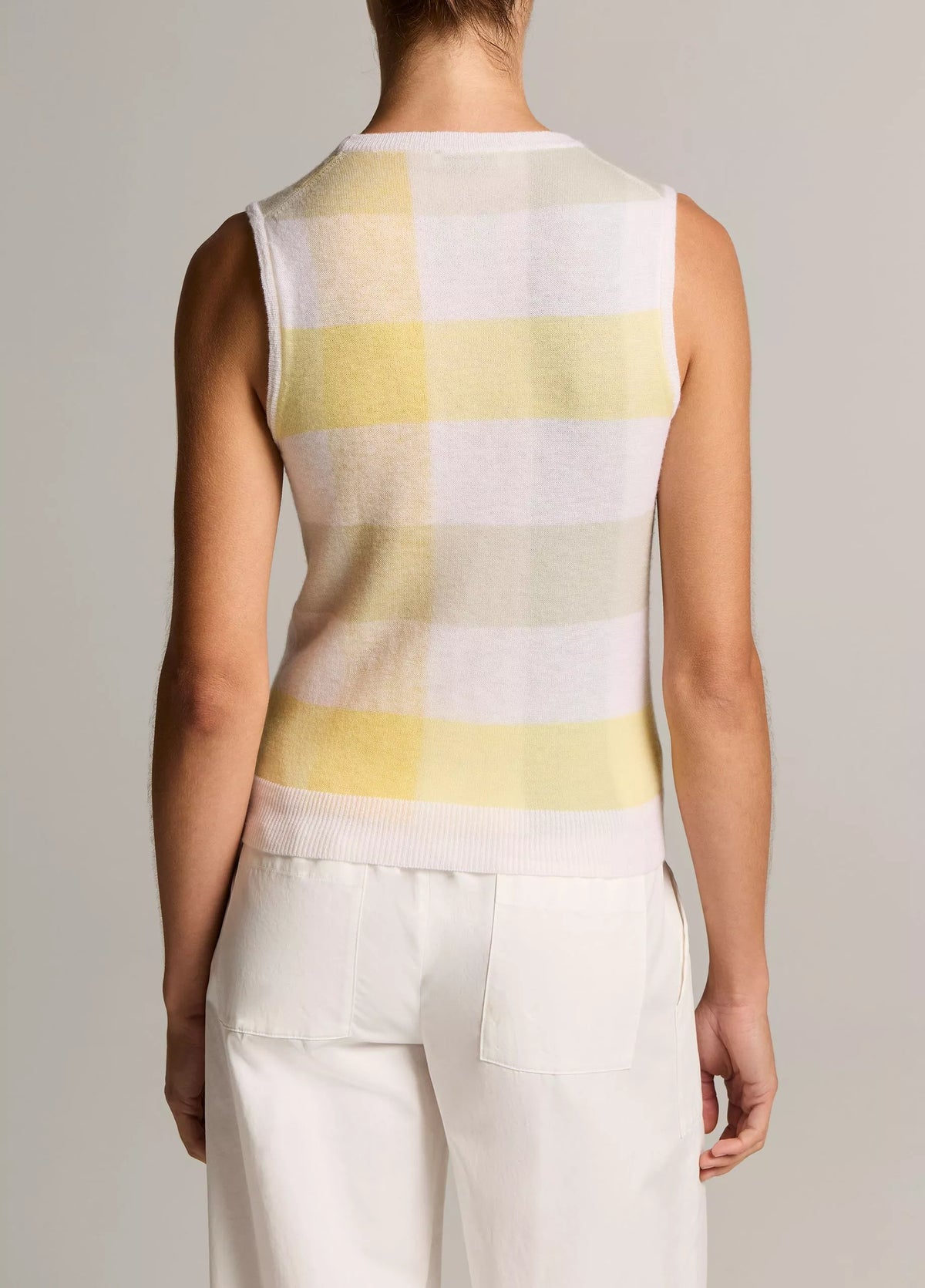 Shadow Plaid Wool Shell
