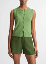 Load image into Gallery viewer, Cotton & Cashmere-Blend Button-Front Shell