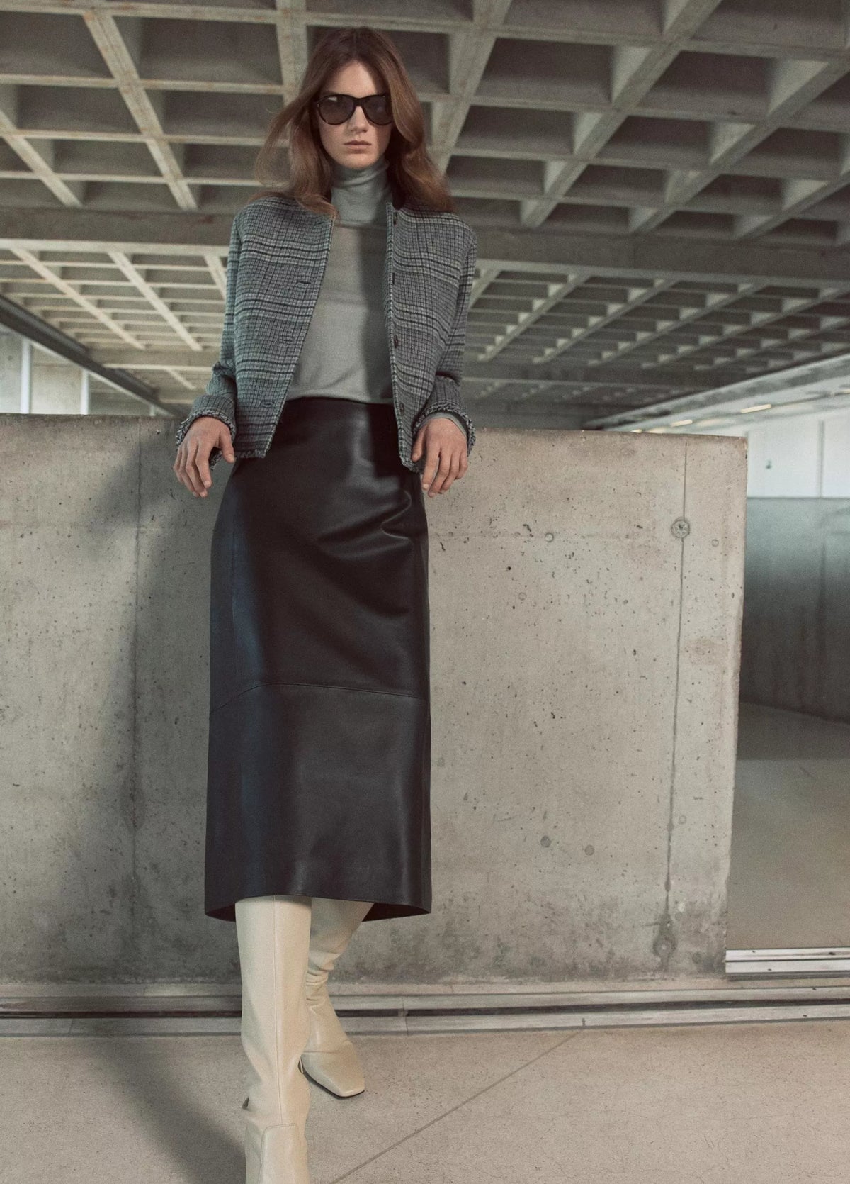 Glen Plaid Wool-Blend Jacket