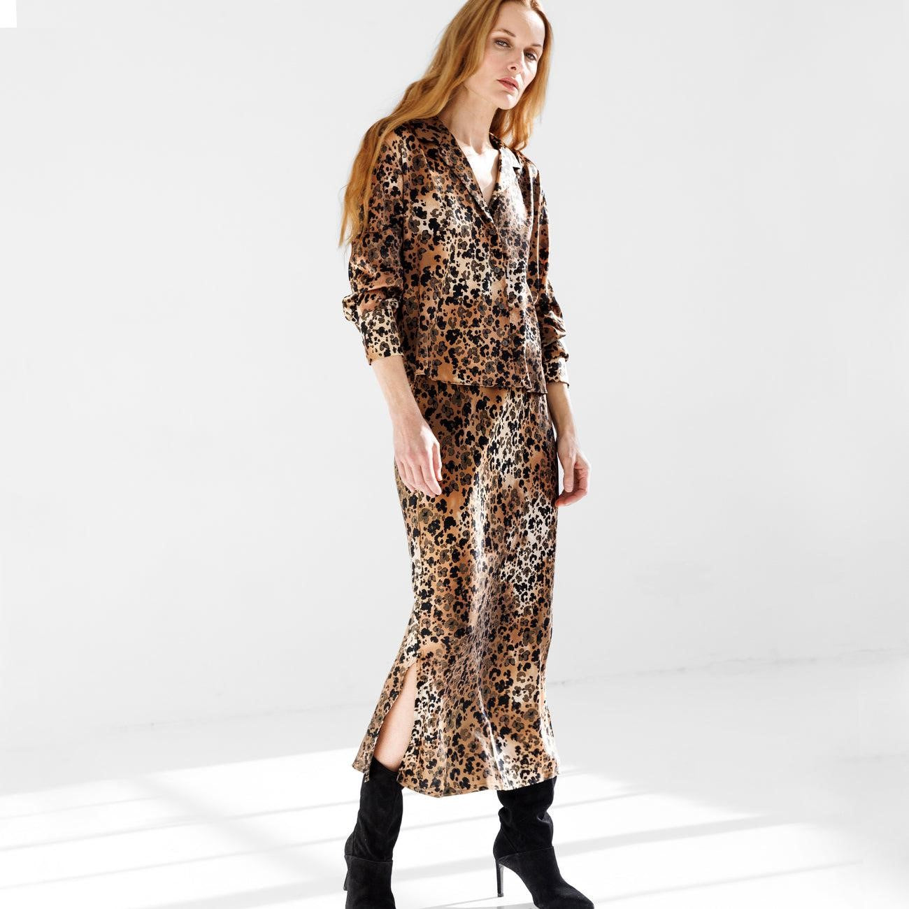 Go Long For It Skirt Animal Print