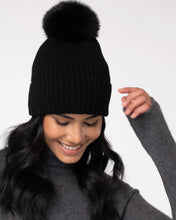 Load image into Gallery viewer, Fox Pom Cashmere Hat
