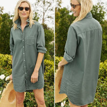 Load image into Gallery viewer, Mary Denim Shirtdress