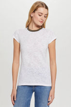 Load image into Gallery viewer, Metallic Tipped Ringer Tee