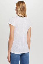 Load image into Gallery viewer, Metallic Tipped Ringer Tee