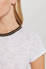 Load image into Gallery viewer, Metallic Tipped Ringer Tee