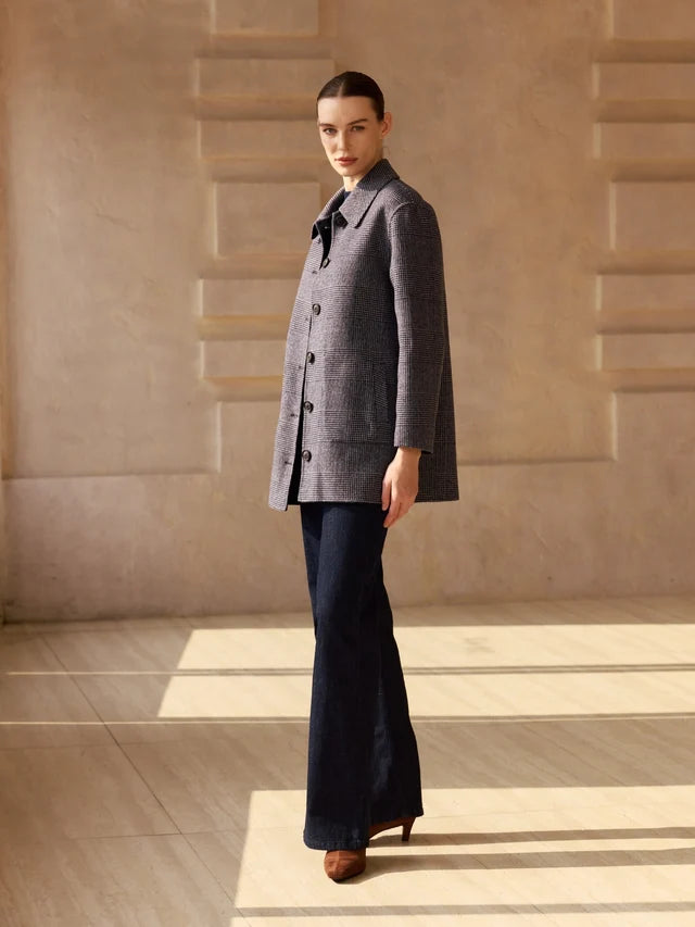 Reversible Cashmere Car Coat