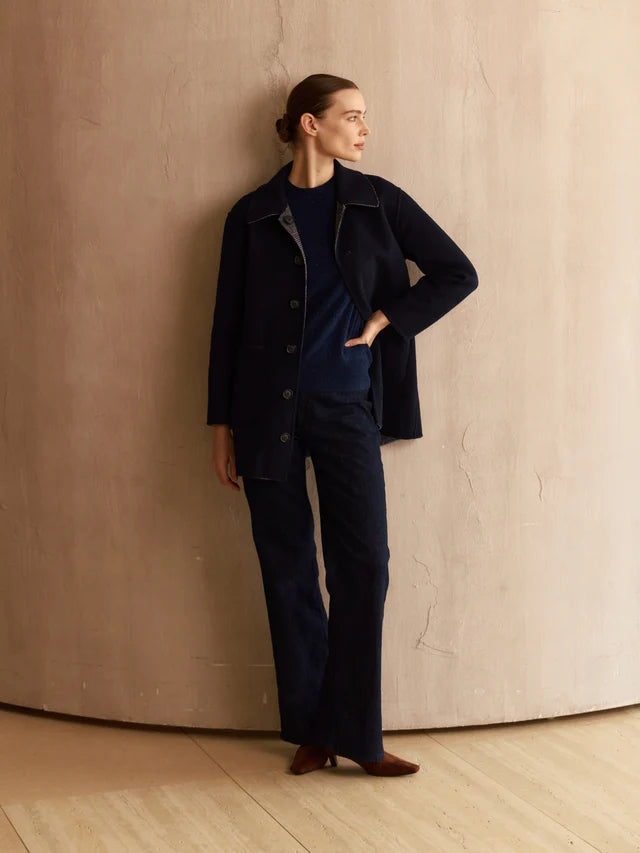 Reversible Cashmere Car Coat