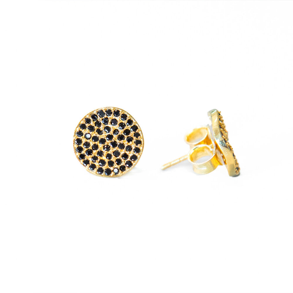 Spinel Wavy Stud Earrings