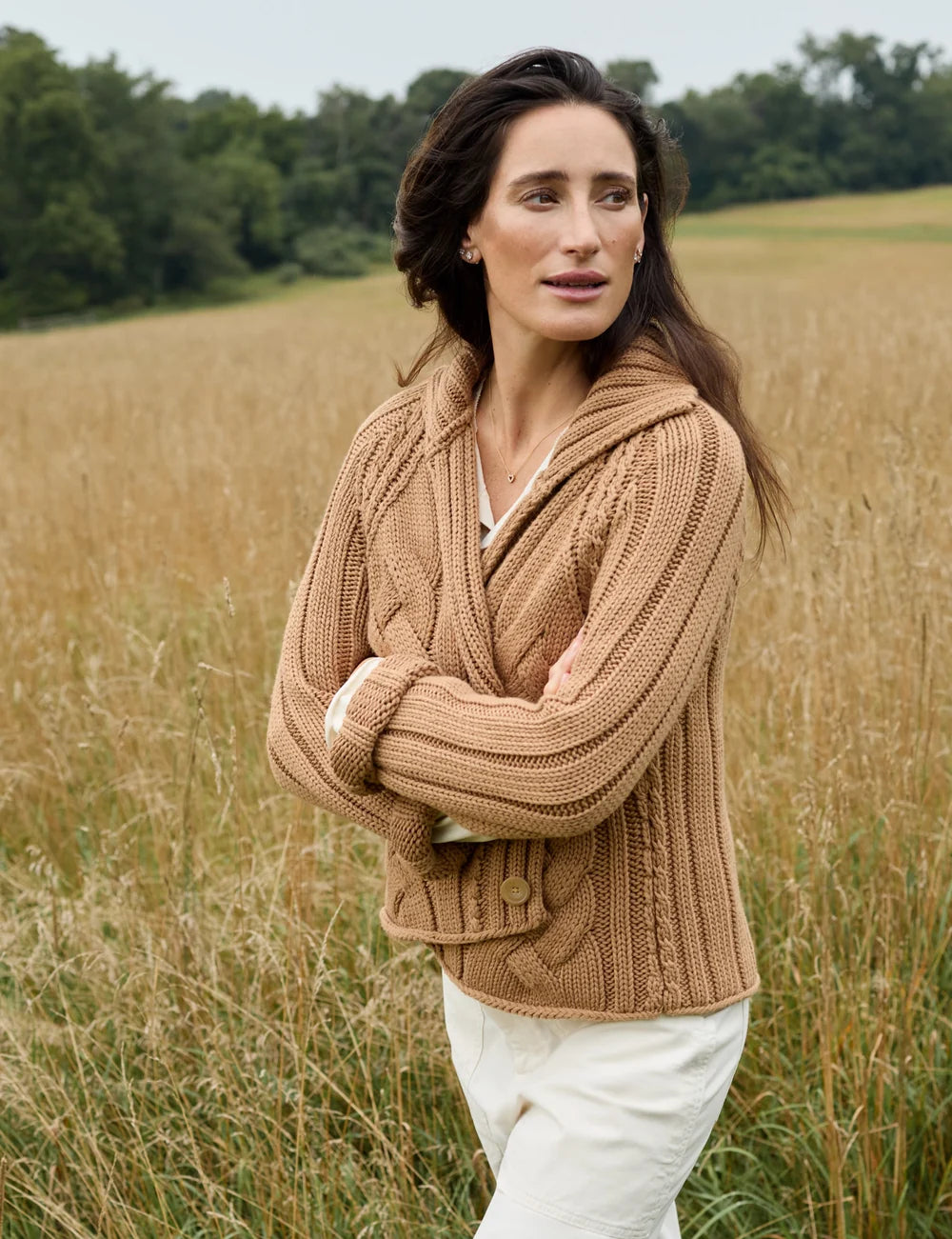 Mini Cotswolds Cable Cardigan