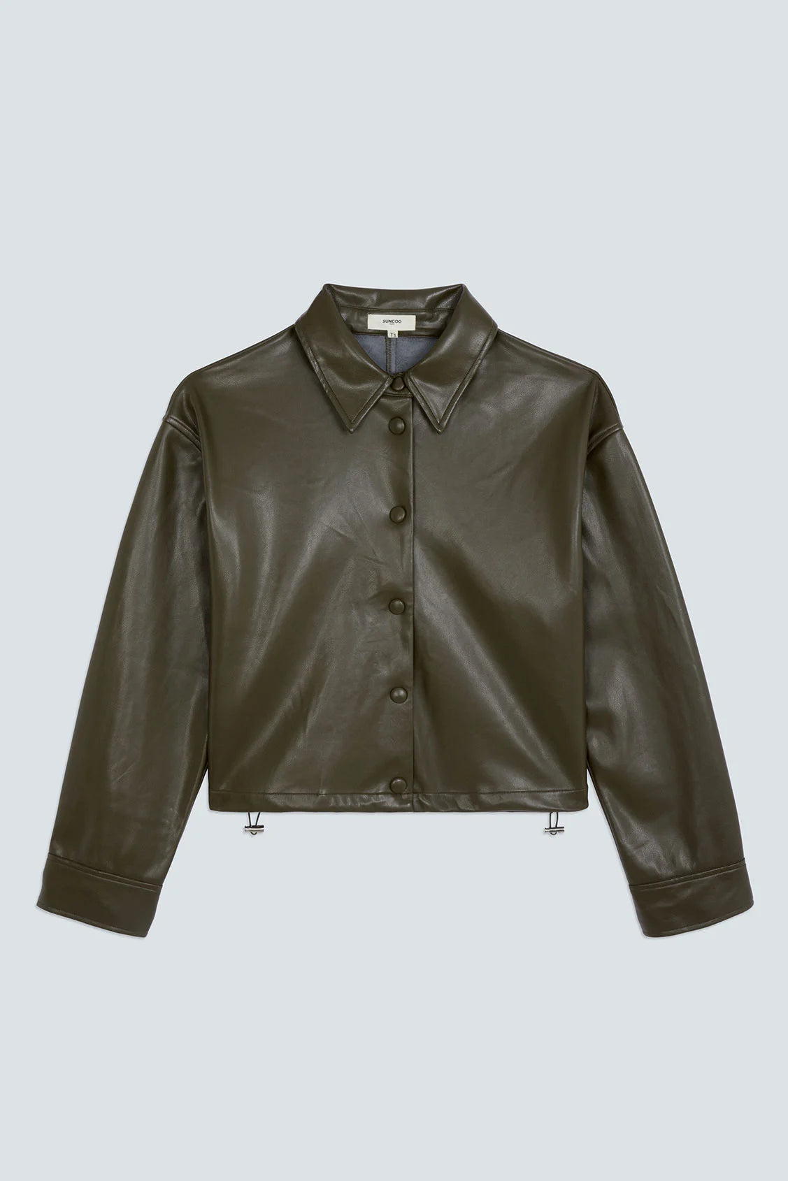 Lennox Faux Leather Blouse