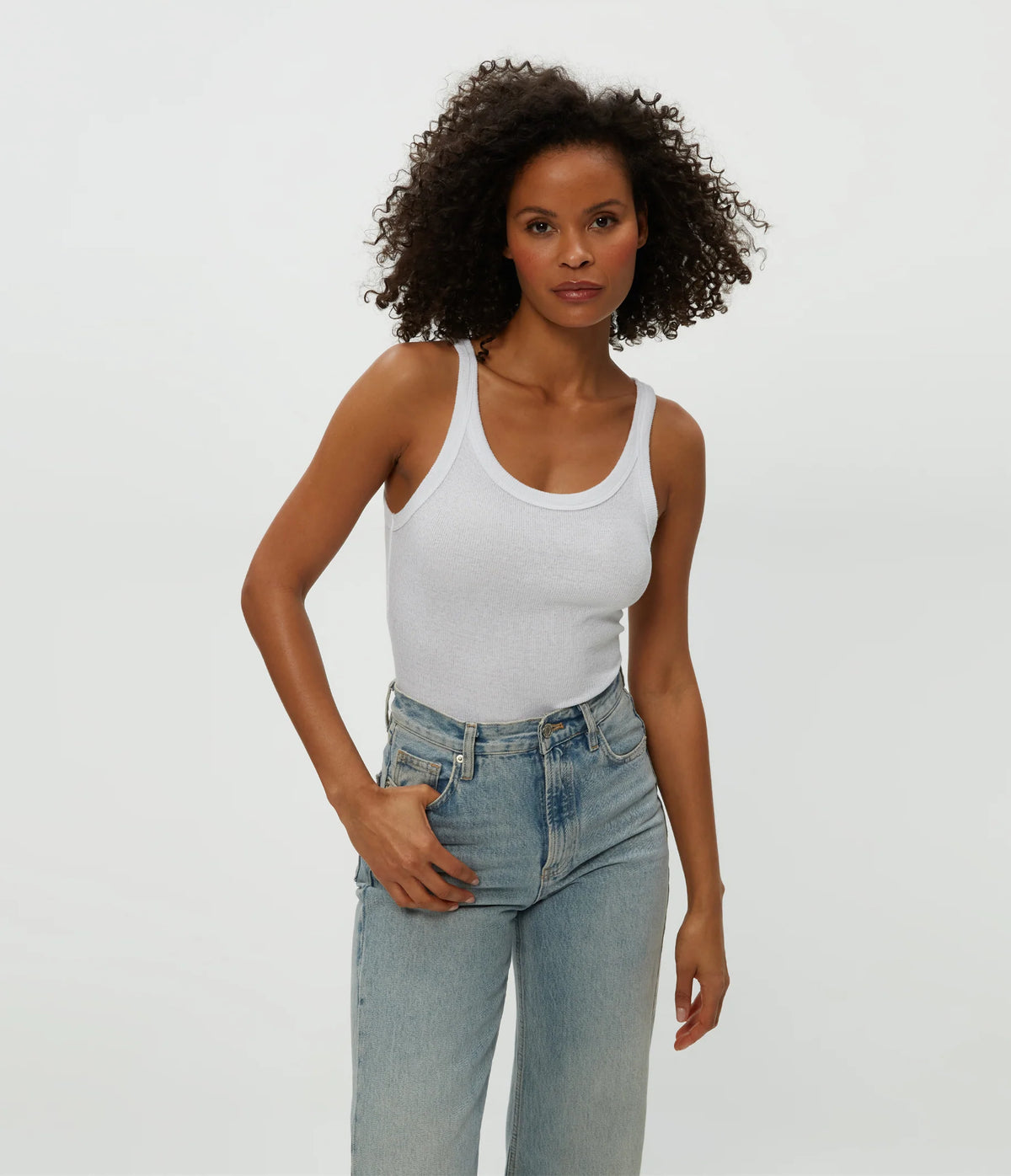 Nicole Wide Crew Neck Tank