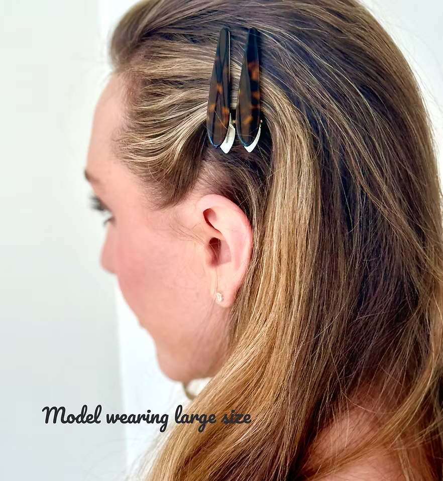 Large Mini-Maximas Acetate Hair Clip