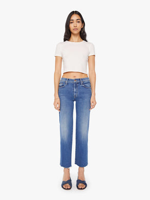 Mid Rise Rambler Zip Ankle Fray