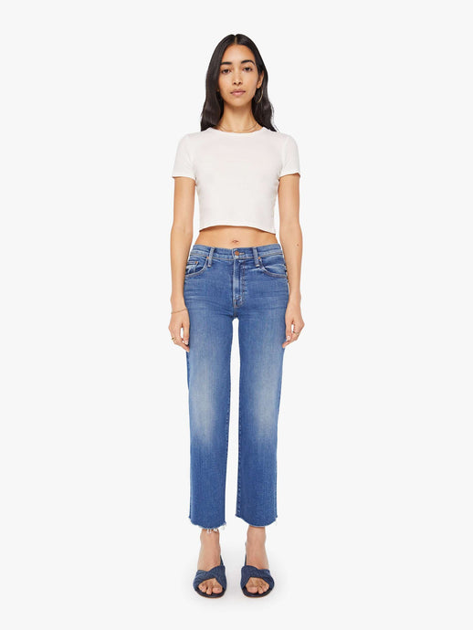 Mid Rise Rambler Zip Ankle Fray