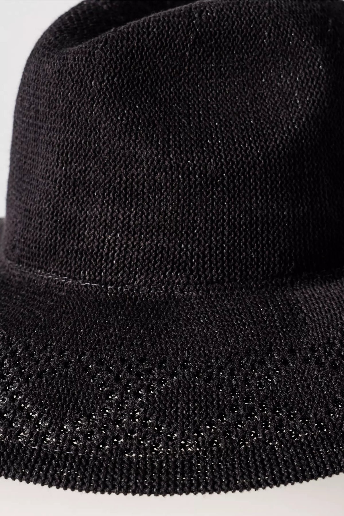Evie Mesh Packable Sun Hat in Black