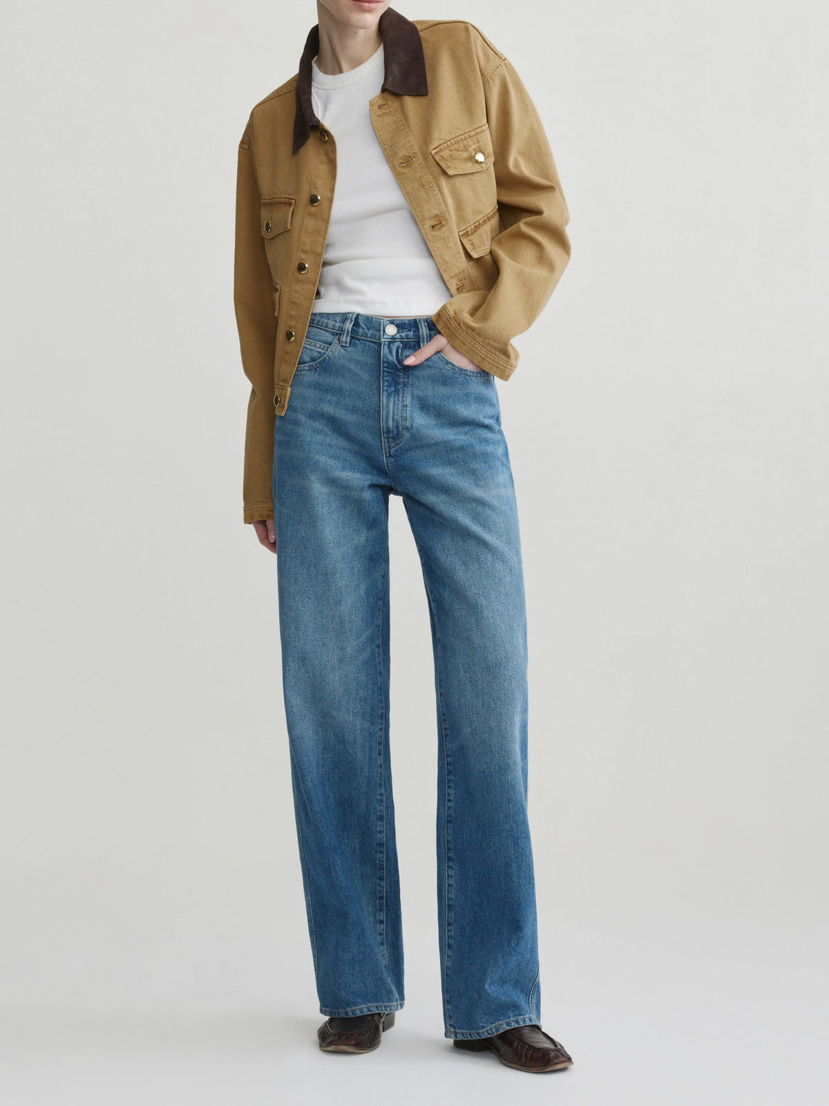 Kaylen Loose Straight High-Rise 32" Jeans