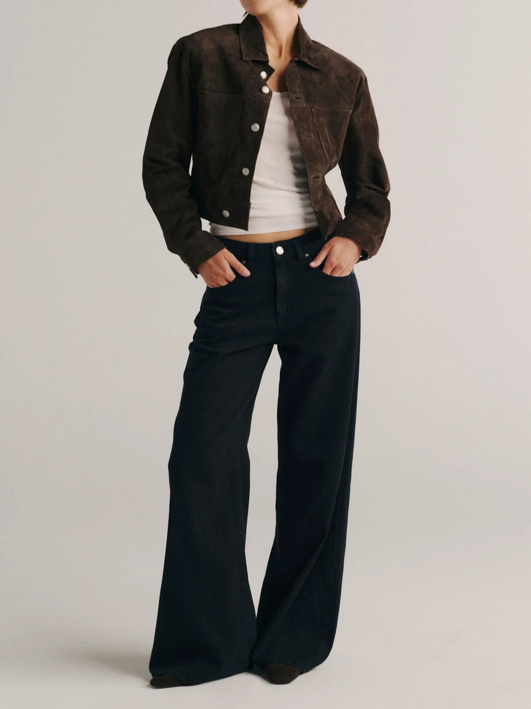 Alex Baggy Wide Leg Mid-Rise 32" Jeans