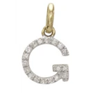 18" 14k Gold and Diamond Initial Necklace