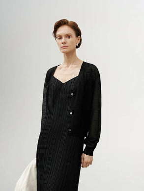 V-Neck Buttons Cardigan