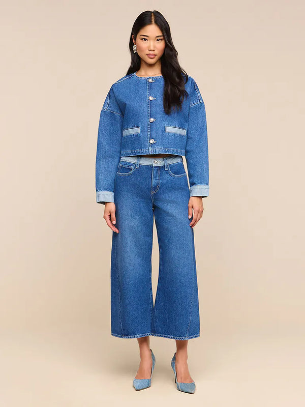 Bronte Cropped Wide-Leg Jean