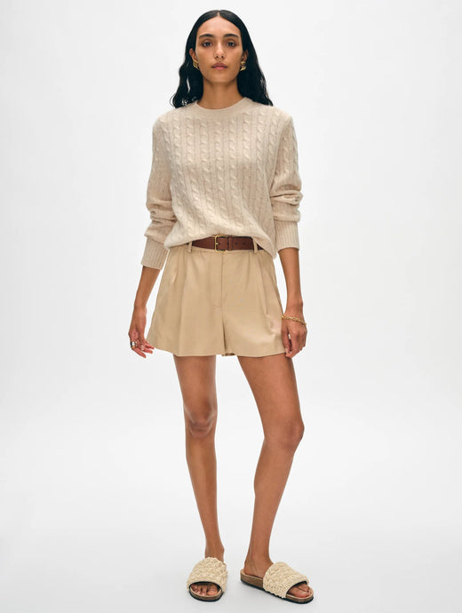 Cashmere Luxe Cable Crew