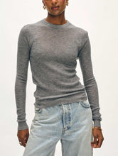 Load image into Gallery viewer, Superfine Cashmere Blend Waffle Crewneck
