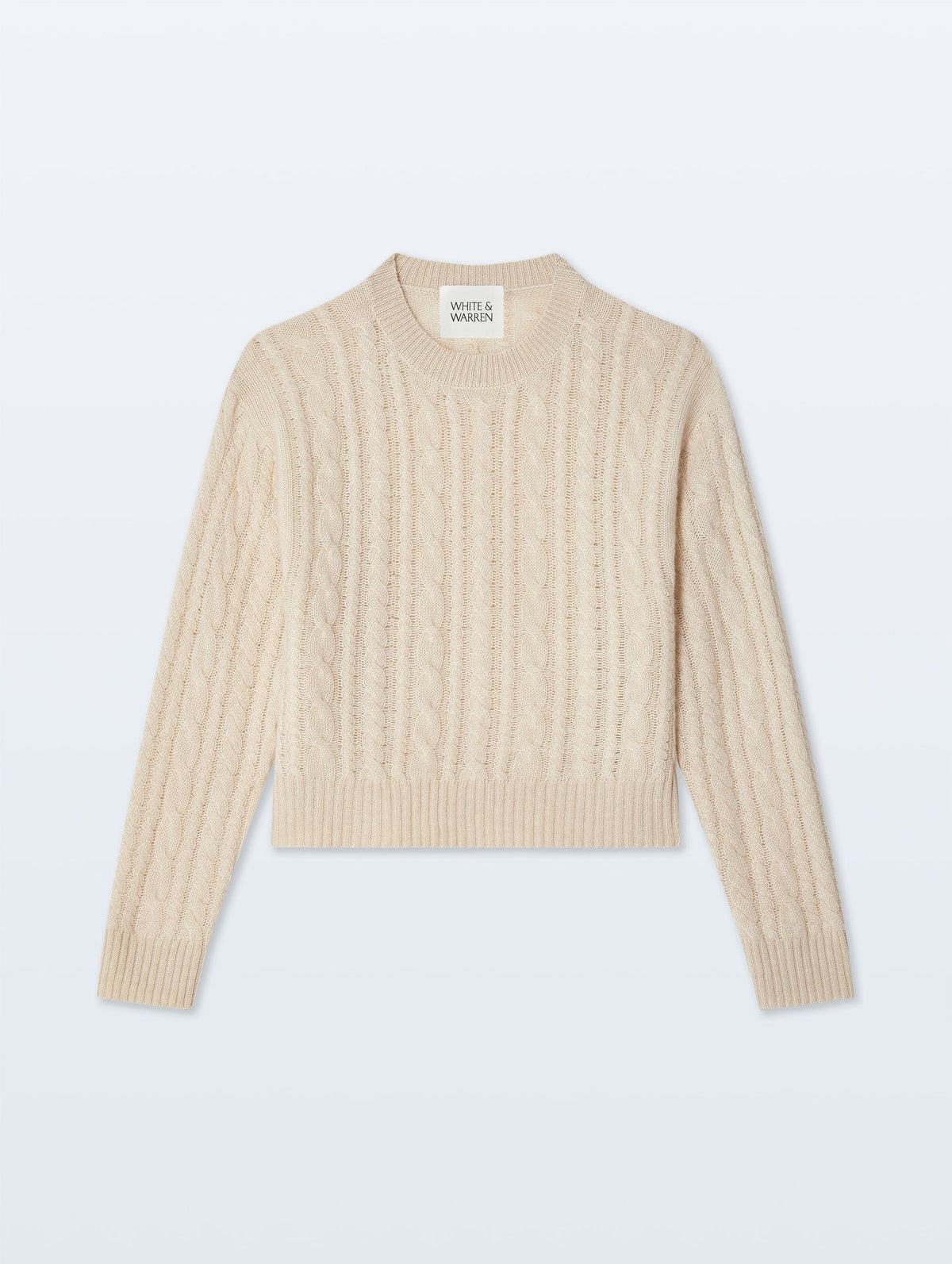 Cashmere Luxe Cable Crew