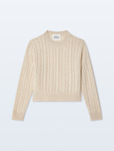 Load image into Gallery viewer, Cashmere Luxe Cable Crew

