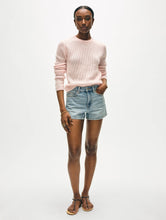 Load image into Gallery viewer, Cashmere Waffle Mesh Crew
