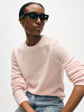 Load image into Gallery viewer, Cashmere Waffle Mesh Crew

