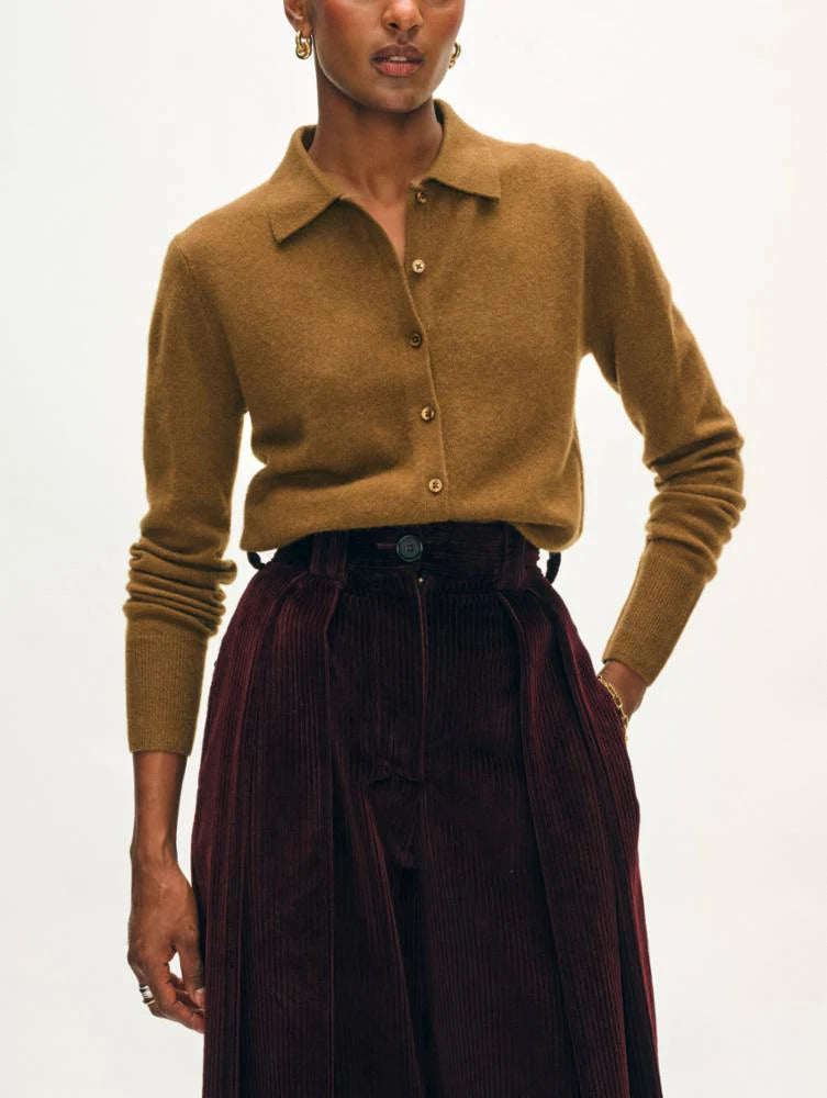 Cashmere Collared Cardigan