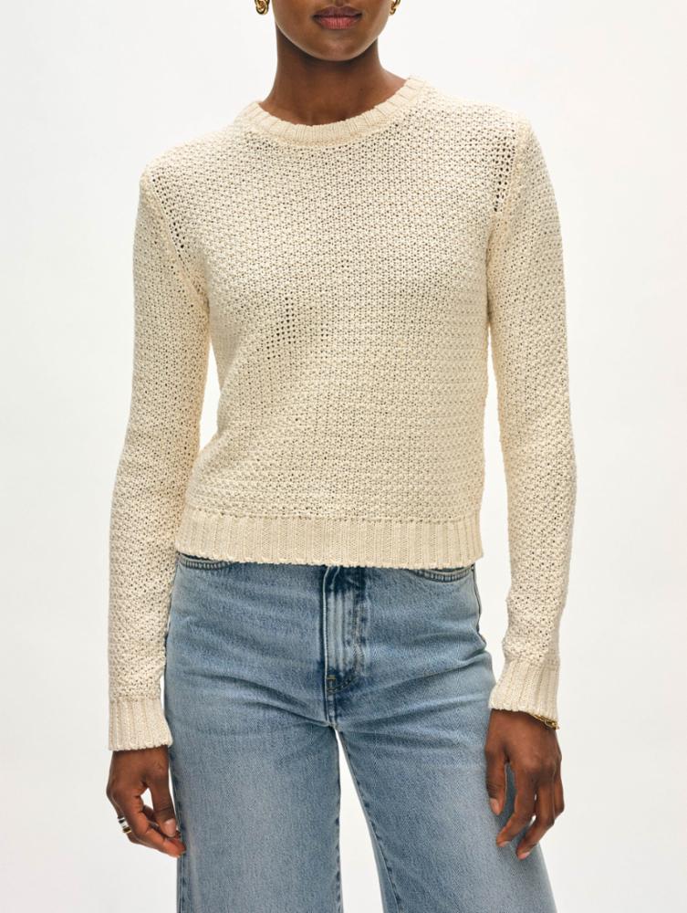 Mercerized Cotton Textured Crew