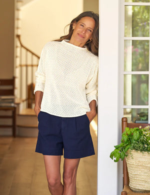 Monterey Pointelle Sweater
