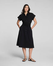 Load image into Gallery viewer, Poplin Smocked Midi Shirt Dress
