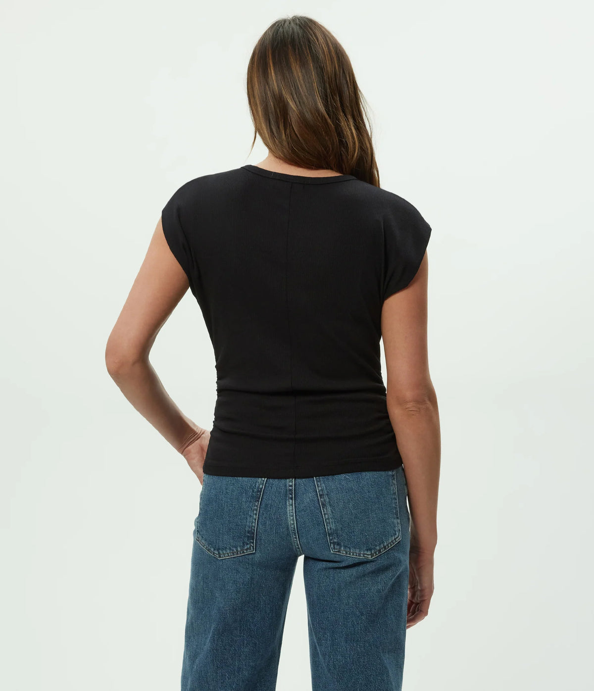 Joni Crew Neck Shoulder Top