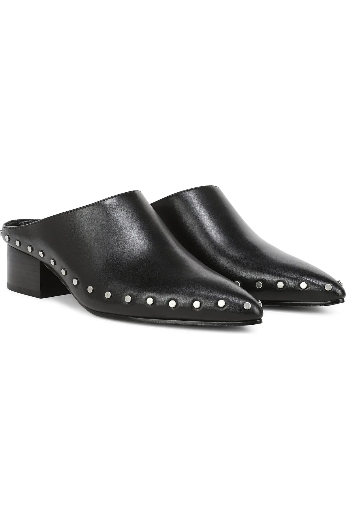 August Studded Leather Clog/Mule