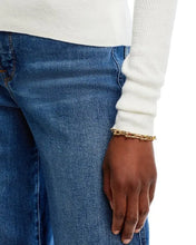 Load image into Gallery viewer, Sterling Jewel Button Collared Sweater
