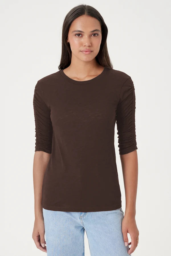 Ruched Half Sleeve Tee