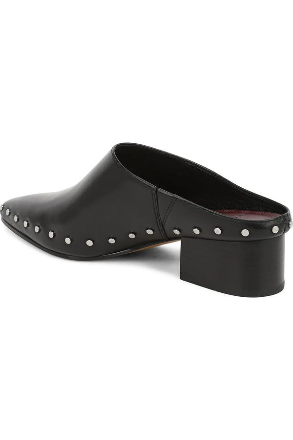 August Studded Leather Clog