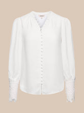 Load image into Gallery viewer, Ava Lace Cuff Blouse
