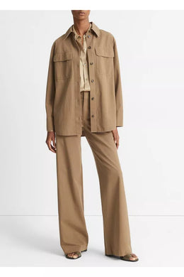 Washed Cotton Shirt Jacket
