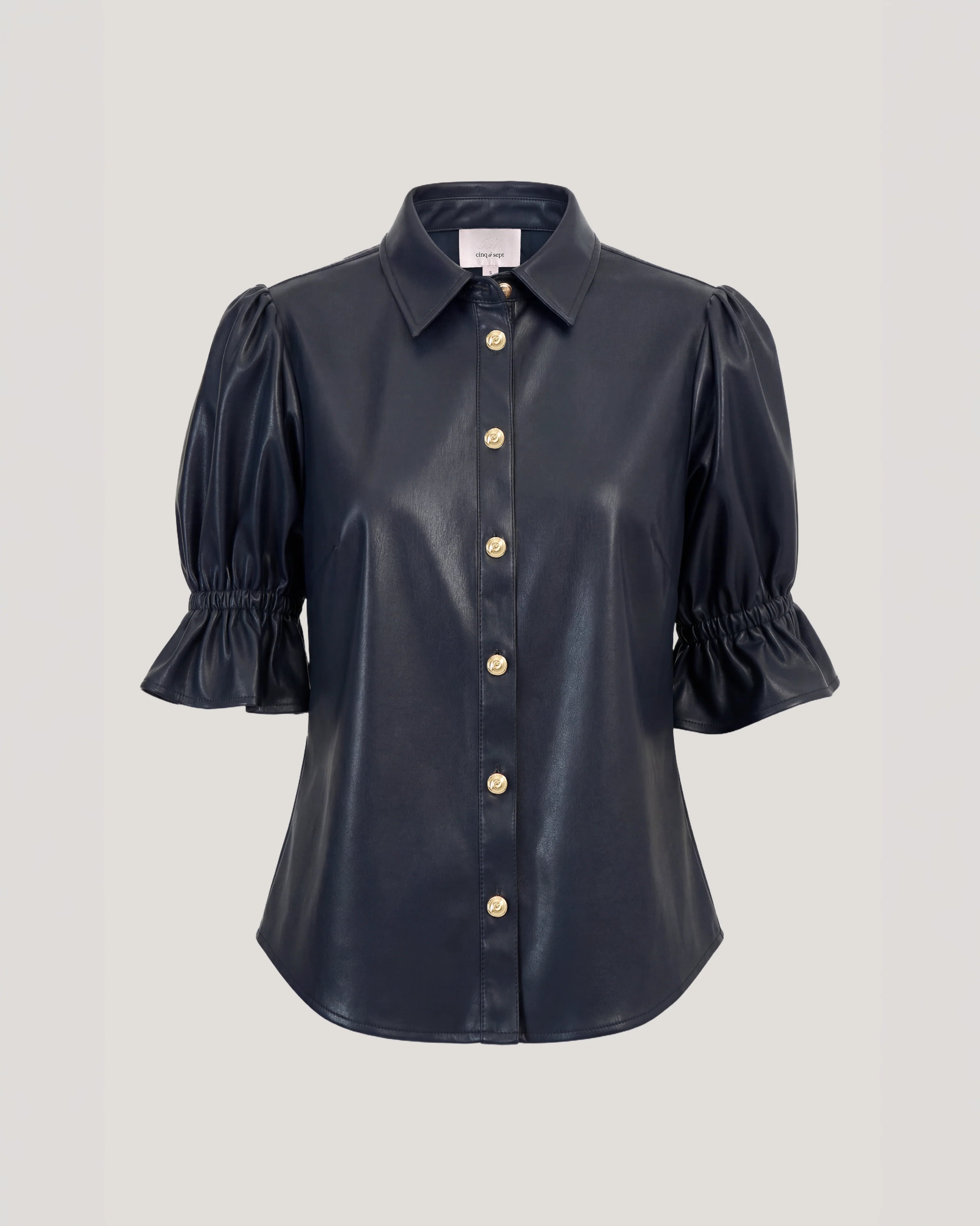 Lite Vegan Leather Fiona Top
