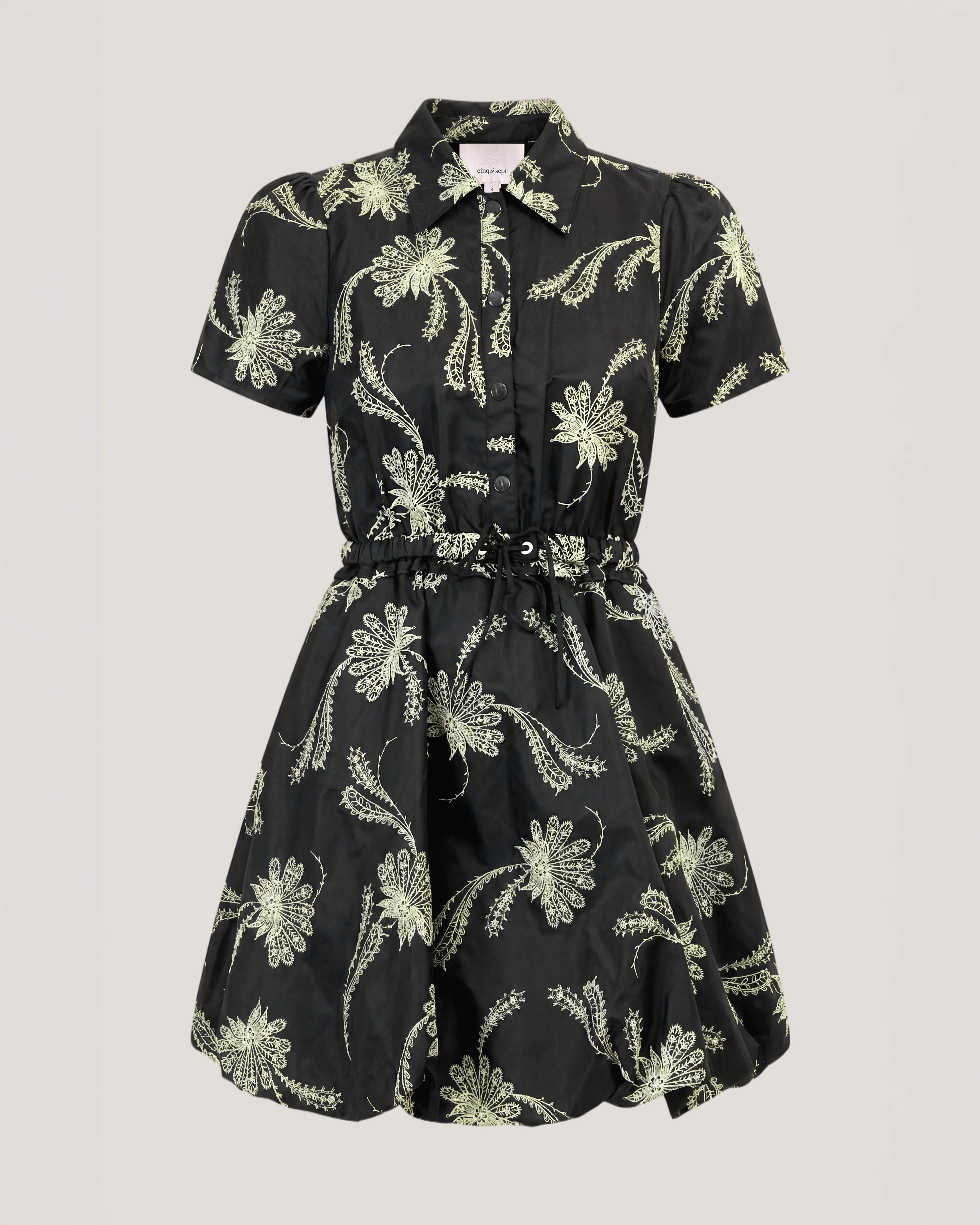 Paisley Fan Embroidered Ophelie Dress