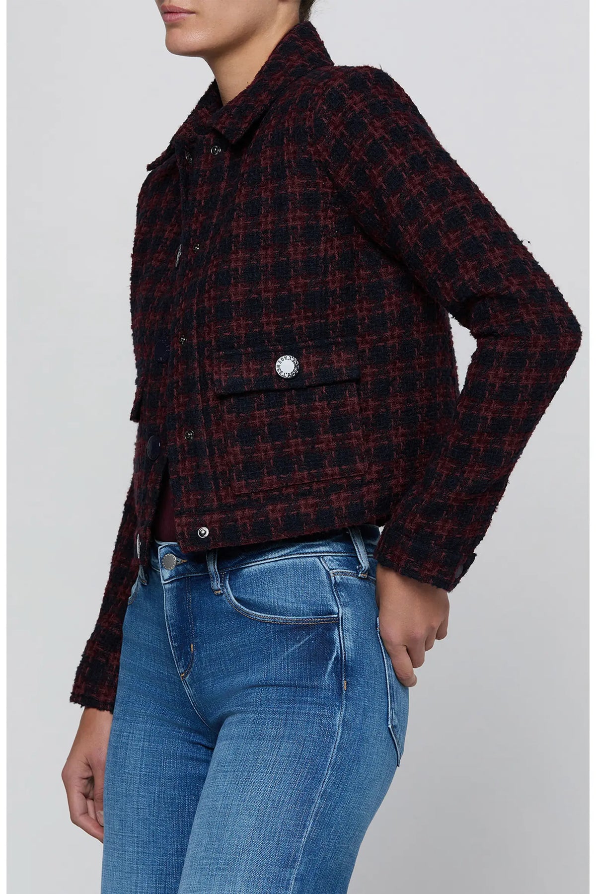NYX Cropped Tweed Jacket
