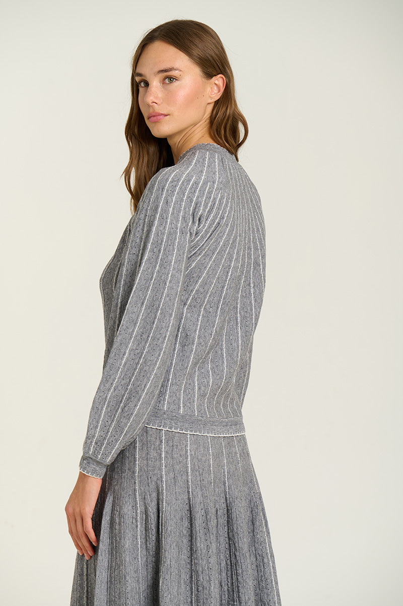 Sweater With Radial Structure