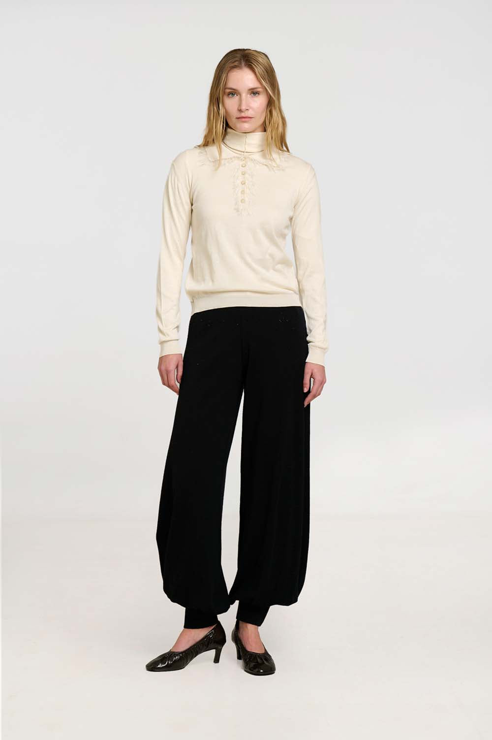 Fringe Polo Sweater